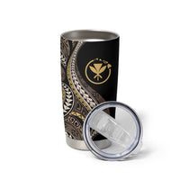 Hawaii Pineapple Brown Tribal Pattern Tumbler Cup LT01 - Polynesian Pride