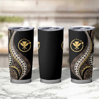 Hawaii Pineapple Brown Tribal Pattern Tumbler Cup LT01 - Polynesian Pride