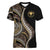 Hawaii Pineapple Brown Tribal Pattern Women V-Neck T-Shirt - Polynesian Pride