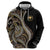 Hawaii Pineapple Brown Tribal Pattern Zip Hoodie - Polynesian Pride
