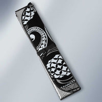 Hawaii Pineapple Gray Scale Tribal Pattern Auto Sun Shade LT01 - Polynesian Pride
