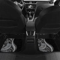 Hawaii Pineapple Gray Scale Tribal Pattern Car Mats - Polynesian Pride