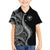 Hawaii Pineapple Gray Scale Tribal Pattern Kid Hawaiian Shirt - Polynesian Pride