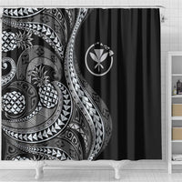 Hawaii Pineapple Gray Scale Tribal Pattern Shower Curtain LT01 - Polynesian Pride