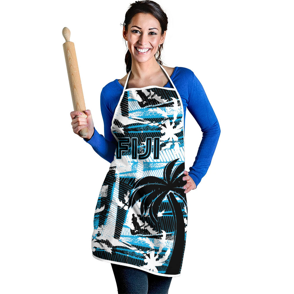 Fijian Rugby Apron Grunge Palm Stylized LT01 - Polynesian Pride