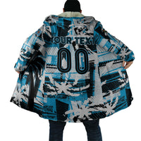 Custom Fijian Rugby Cloak Grunge Palm Stylized LT01 - Polynesian Pride