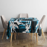 Fijian Rugby Tablecloth Grunge Palm Stylized LT01 - Polynesian Pride