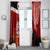 New Zealand ANZAC Waitangi Day Window Curtain Lest We Forget Soldier Tiki Maori Style LT03 - Polynesian Pride
