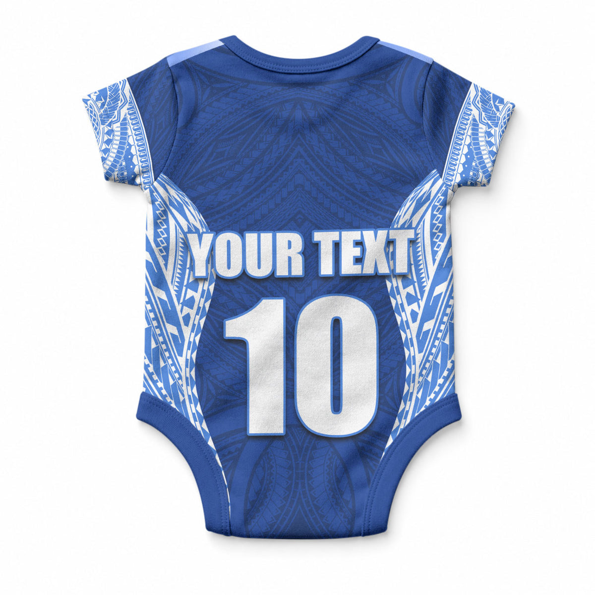Custom Manu Samoa Rugby Baby Onesie Polynesian Tattoo LT03 - Polynesian Pride