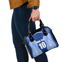 Custom Manu Samoa Rugby Shoulder Handbag Polynesian Tattoo