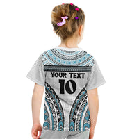 Custom Flying Fijians Rugby Kid T Shirt Tapa Tribal Cloth LT03 - Polynesian Pride