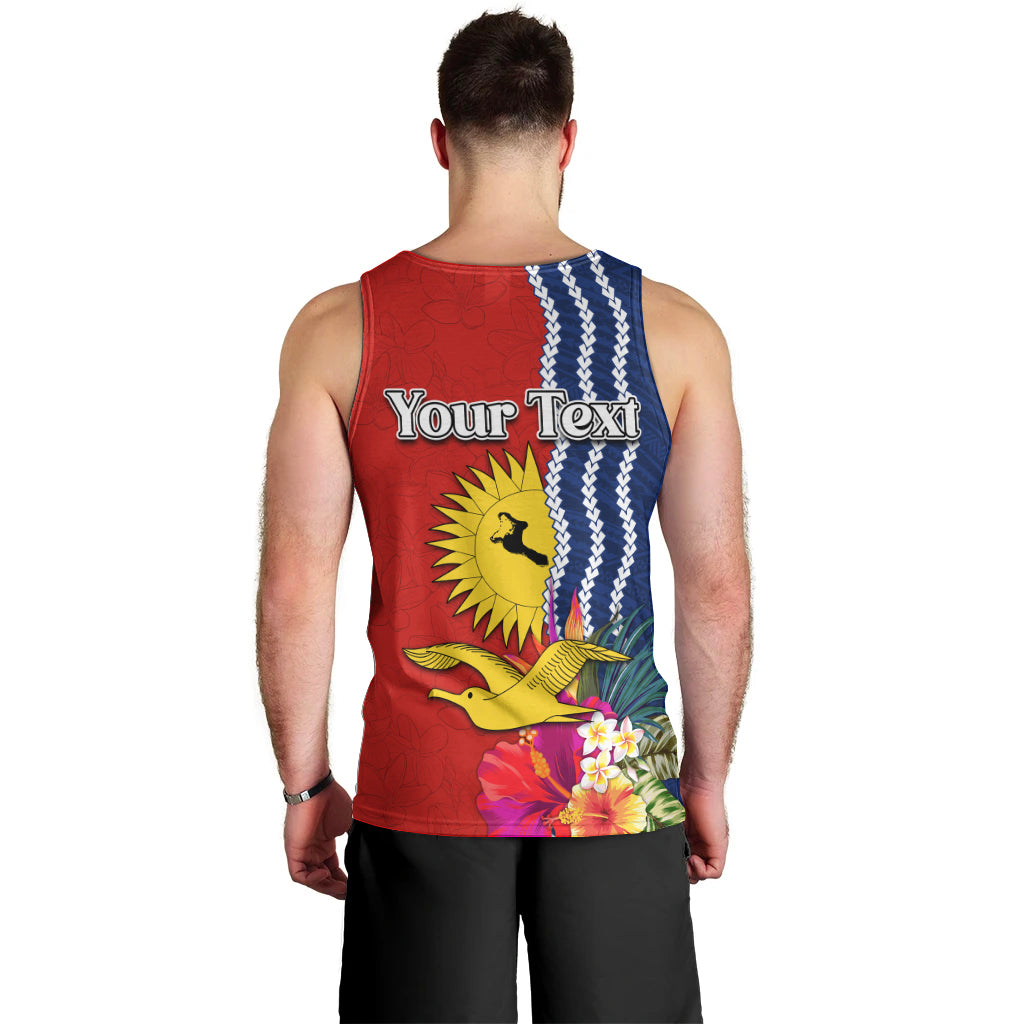 Kiribati Independence Day Men Tank Top Kiribati Map With Flag Color