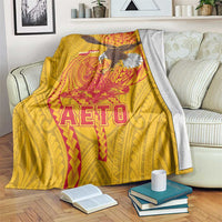 American Samoa Fautasi Race Blanket Aeto Pago Pago with Eagle Samoan Tribal Patterns