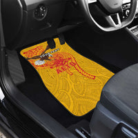 Personalized American Samoa Fautasi Race Car Mats Aeto Pago Pago with Eagle Samoan Tribal Patterns