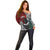 Tonga and New Zealand Together Off Shoulder Sweater Tongan Kupesi Ngatu Tattoo and Maori Paua Shell Pattern
