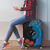 Fiji and New Zealand Together Luggage Cover Tapa Maori Tattoo mix Tagimoucia and Pohutukawa LT03 - Polynesian Pride