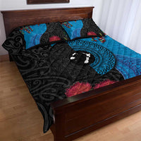 Fiji and New Zealand Together Quilt Bed Set Tapa Maori Tattoo mix Tagimoucia and Pohutukawa LT03 - Polynesian Pride
