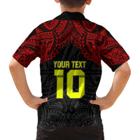 Custom Vitis Central Dabaris Rugby Kid Hawaiian Shirt Papua New Guinea Polynesian Tattoo LT03 - Polynesian Pride