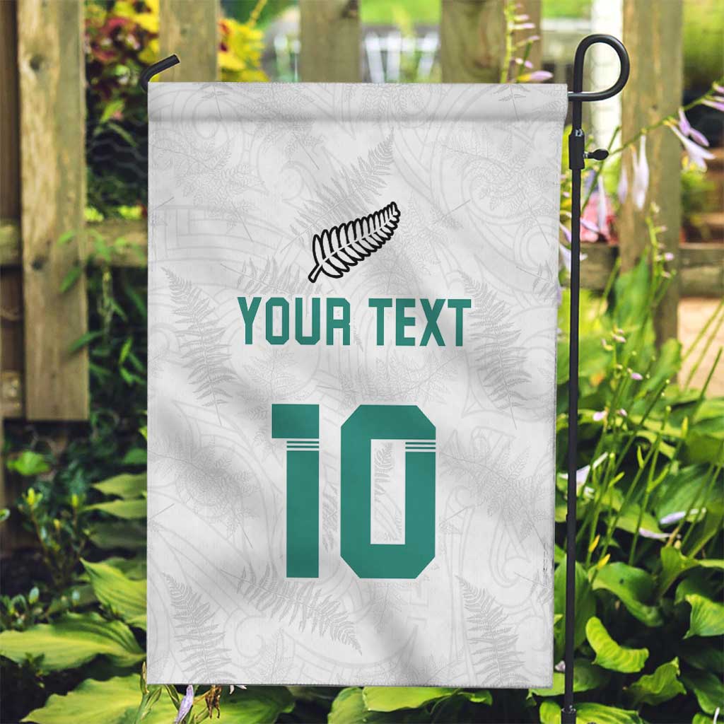 Custom New Zealand Football Garden Flag Go All Silver Ferns - Towards World Cup 2026