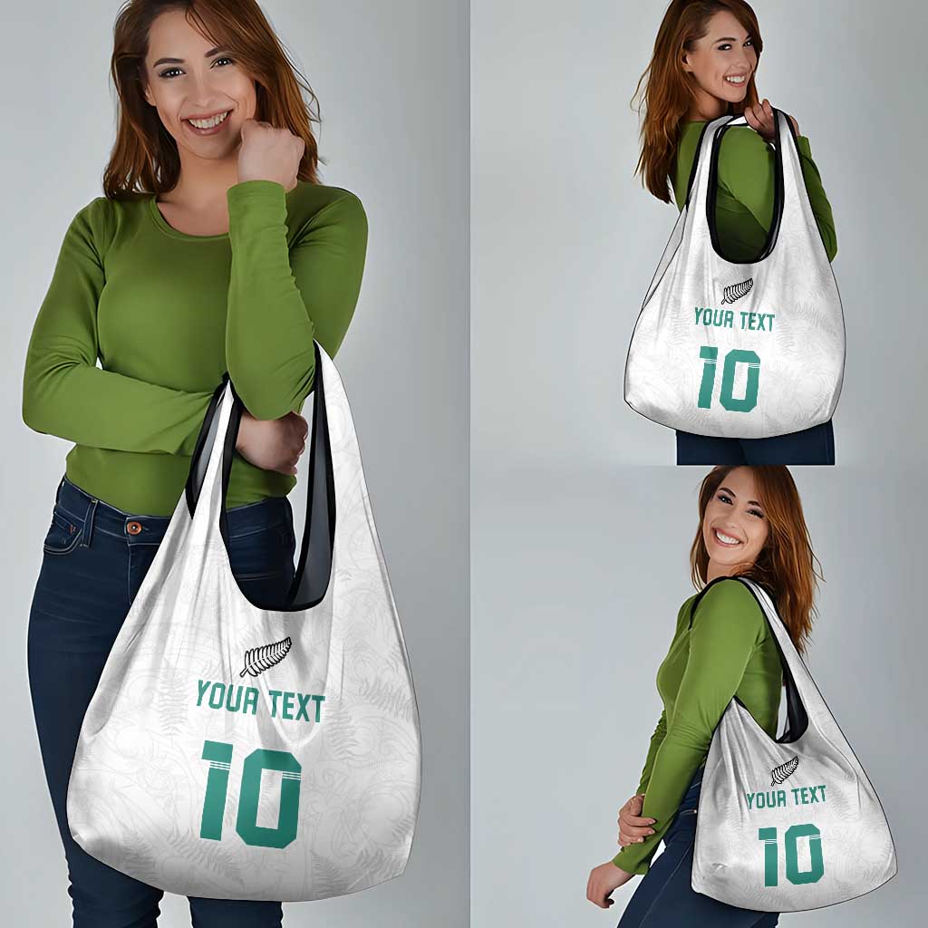 Custom New Zealand Football Grocery Bag Go All Silver Ferns - Towards World Cup 2026