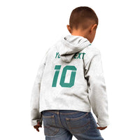 Custom New Zealand Football Kid Hoodie Go All Silver Ferns - Towards World Cup 2026 LT03 - Polynesian Pride