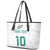 Custom New Zealand Football Leather Tote Bag Go All Silver Ferns - Towards World Cup 2026