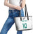 Custom New Zealand Football Leather Tote Bag Go All Silver Ferns - Towards World Cup 2026