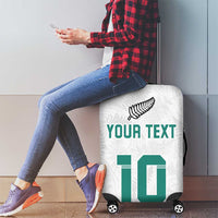 Custom New Zealand Football Luggage Cover Go All Silver Ferns - Towards World Cup 2026 LT03 - Polynesian Pride