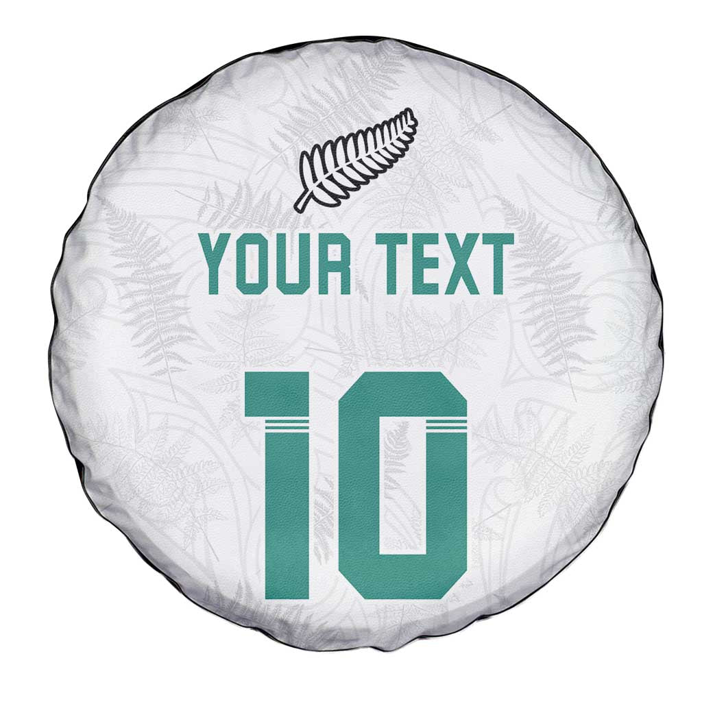 Custom New Zealand Football Spare Tire Cover Go All Silver Ferns - Towards World Cup 2026 LT03 - Polynesian Pride