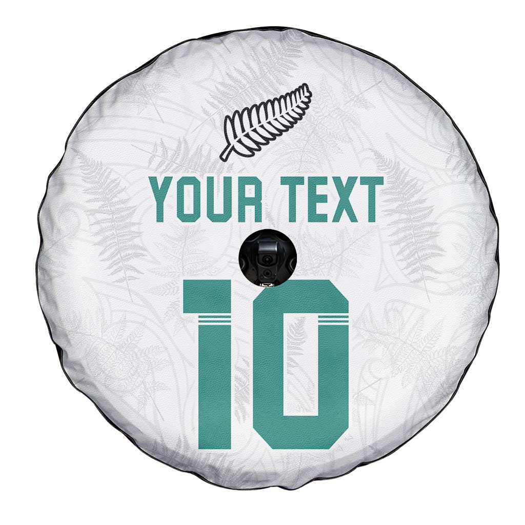 Custom New Zealand Football Spare Tire Cover Go All Silver Ferns - Towards World Cup 2026 LT03 - Polynesian Pride