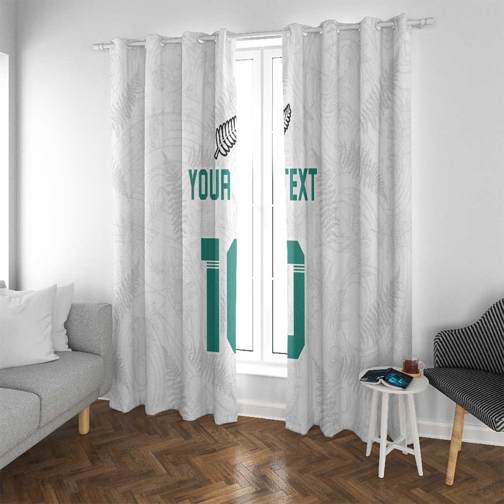 Custom New Zealand Football Window Curtain Go All Silver Ferns - Towards World Cup 2026