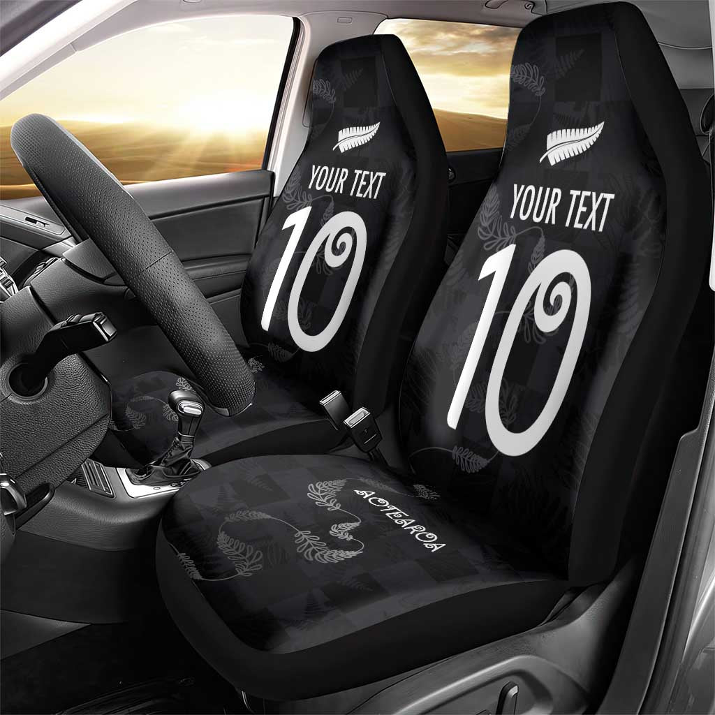 Custom New Zealand Rugby Car Seat Cover All Silver Ferns Blacks LT03 - Polynesian Pride