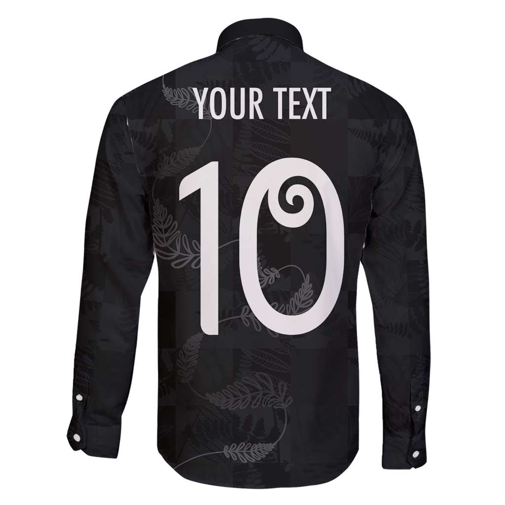 Custom New Zealand Rugby Family Matching Short Sleeve Bodycon Dress and Hawaiian Shirt All Silver Ferns Blacks LT03 - Polynesian Pride