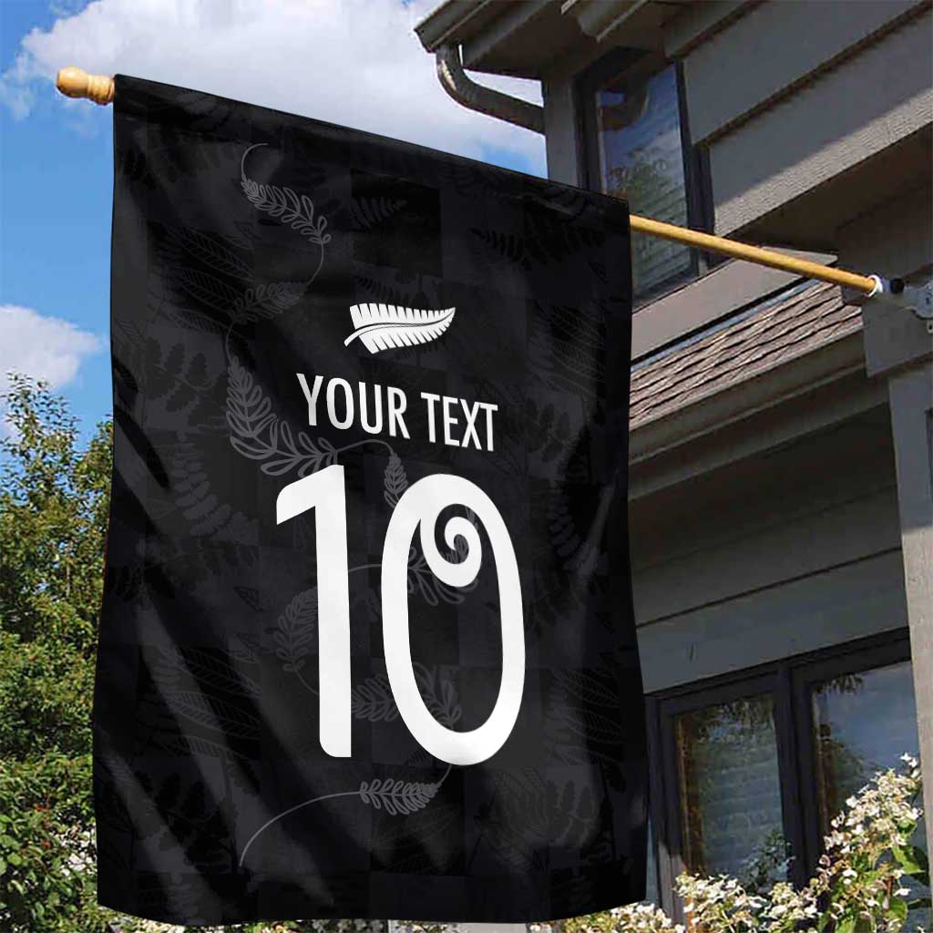 Custom New Zealand Rugby Garden Flag All Silver Ferns Blacks