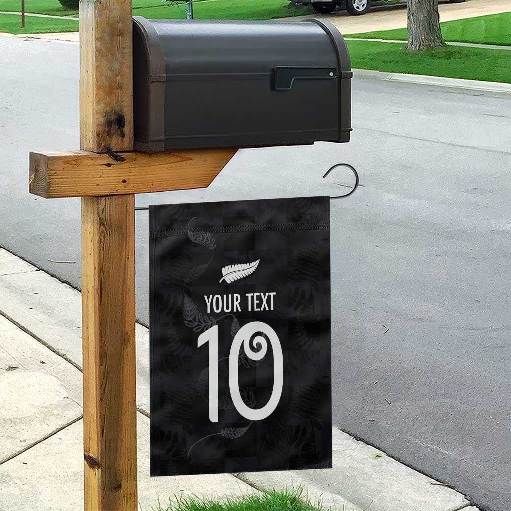 Custom New Zealand Rugby Garden Flag All Silver Ferns Blacks