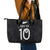 Custom New Zealand Rugby Leather Tote Bag All Silver Ferns Blacks