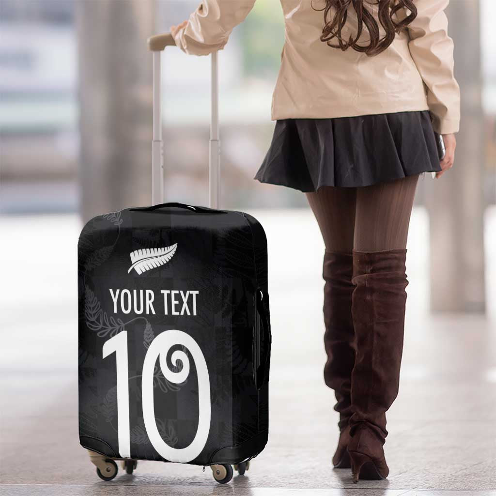 Custom New Zealand Rugby Luggage Cover All Silver Ferns Blacks