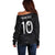 Custom New Zealand Rugby Off Shoulder Sweater All Silver Ferns Blacks