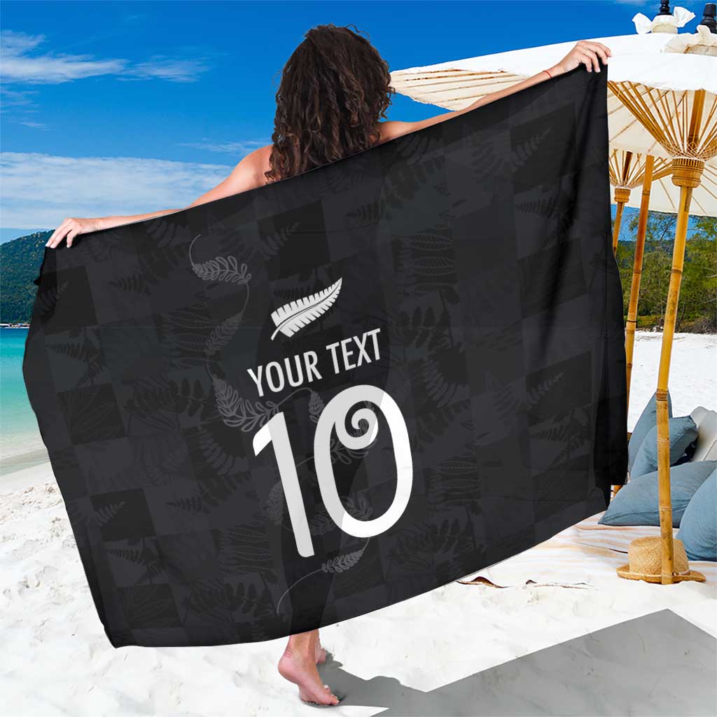 Custom New Zealand Rugby Sarong All Silver Ferns Blacks