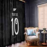 Custom New Zealand Rugby Window Curtain All Silver Ferns Blacks
