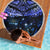 New Zealand Matariki Beach Blanket Maori Pattern and Matariki Sky Night