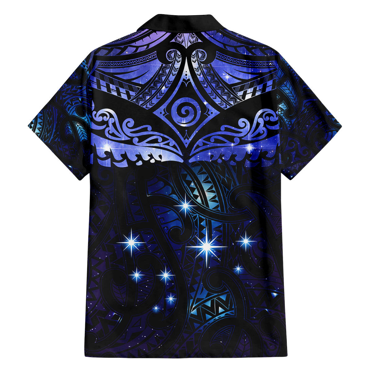 New Zealand Matariki Family Matching Puletasi and Hawaiian Shirt Maori Pattern and Matariki Sky Night LT03 - Polynesian Pride