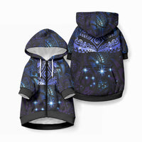 New Zealand Matariki Pet Hoodie LT03 Zip-up Blue - Polynesian Pride
