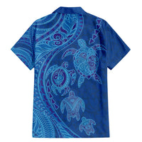 Hawaiian Turtles and Polynesian Art Tattoo Family Matching Mermaid Dress and Hawaiian Shirt Ocean Abyss LT03 - Polynesian Pride