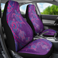 Hawaiian Turtles and Polynesian Art Tattoo Car Seat Cover Dusky Violet LT03 - Polynesian Pride