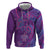 Hawaiian Turtles and Polynesian Art Tattoo Hoodie Dusky Violet