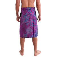 Hawaiian Turtles and Polynesian Art Tattoo Lavalava Cerise