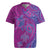 Hawaiian Turtles and Polynesian Art Tattoo Rugby Jersey Cerise