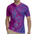 Hawaiian Turtles and Polynesian Art Tattoo Rugby Jersey Cerise