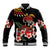 Hawaiian Hibiscus Turtle and Tropical Flower Baseball Jacket Dynamic Vibe